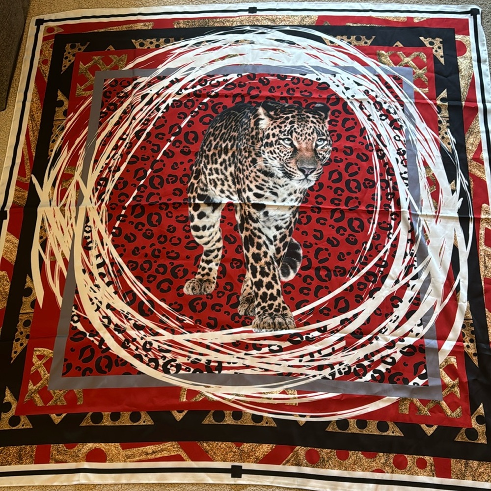 Sassy Jones Vintage 51x51 in Silk Scarf